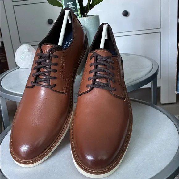 Cole Haan Men's Go-to Plain Toe Oxford British Tan - Picture 2 of 6